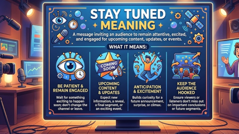 Stay Tuned Meaning Explained: Simple Guide & Examples