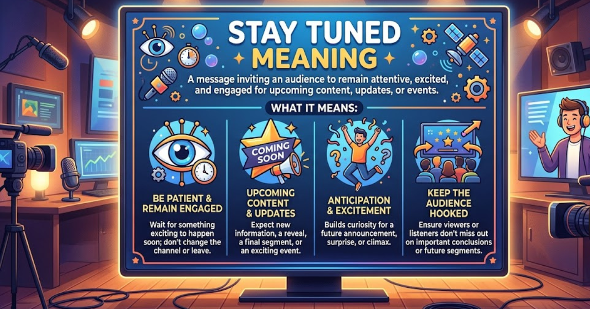 Stay Tuned Meaning Explained: Simple Guide & Examples