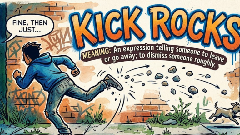 Kick Rocks Meaning: Origin, Usage, and Examples