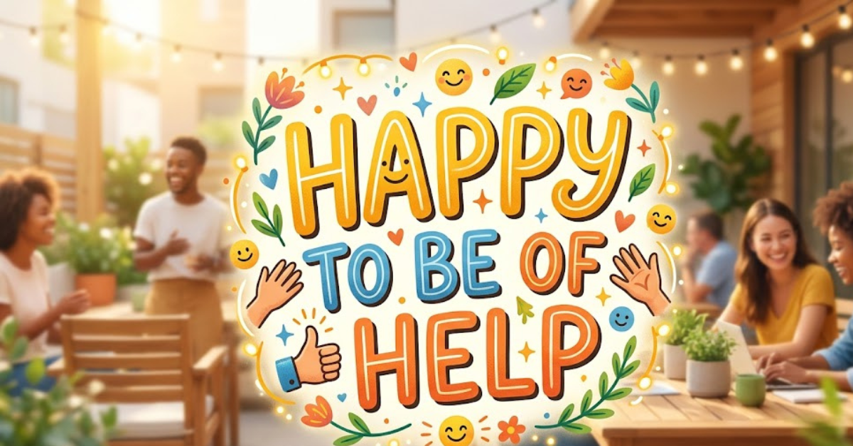 Happy to Be of Help: Meaning, Usage & Better Alternatives