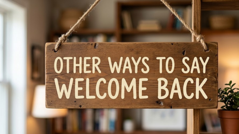 30 Other Ways to Say Welcome Back