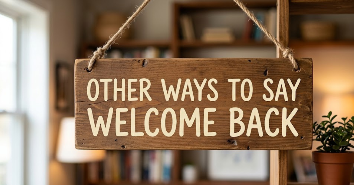 30 Other Ways to Say Welcome Back