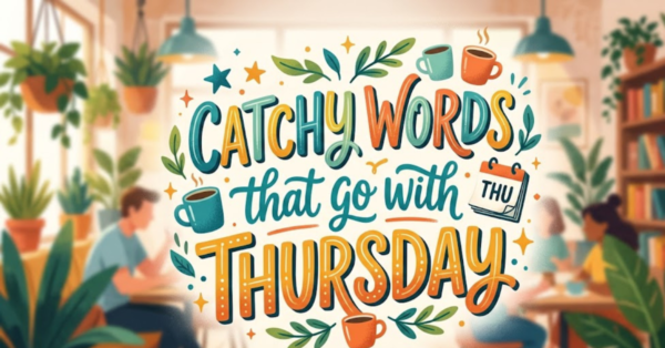 35 Catchy Words That Go With Thursday
