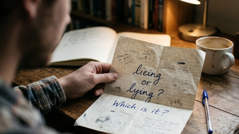 Lieing or Lying? The Correct Spelling Explained Simply