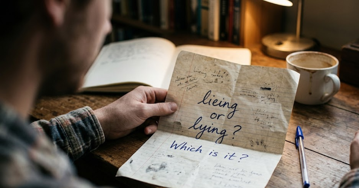 Lieing or Lying? The Correct Spelling Explained Simply