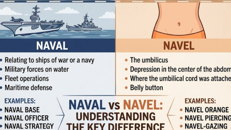 Naval vs Navel: Understanding the Key Difference