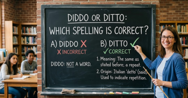 Diddo or Ditto: Which Spelling Is Correct?