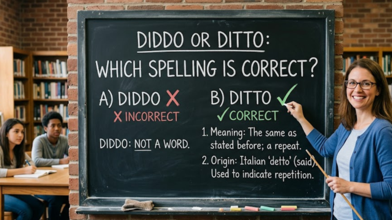 Diddo or Ditto: Which Spelling Is Correct?
