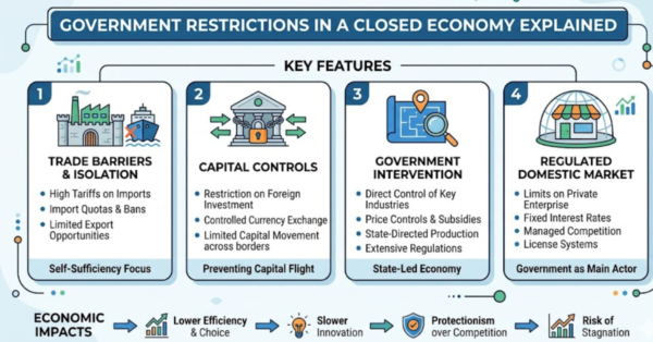 Government Restrictions in a Closed Economy Explained