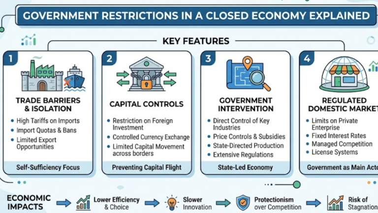 Government Restrictions in a Closed Economy Explained