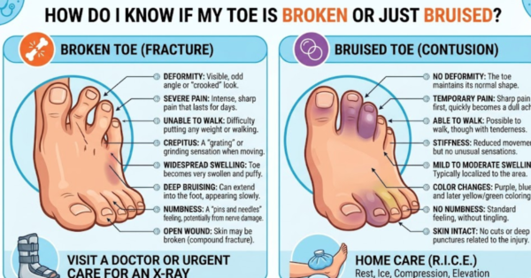 How Do I Know If My Toe Is Broken or Just Bruised?