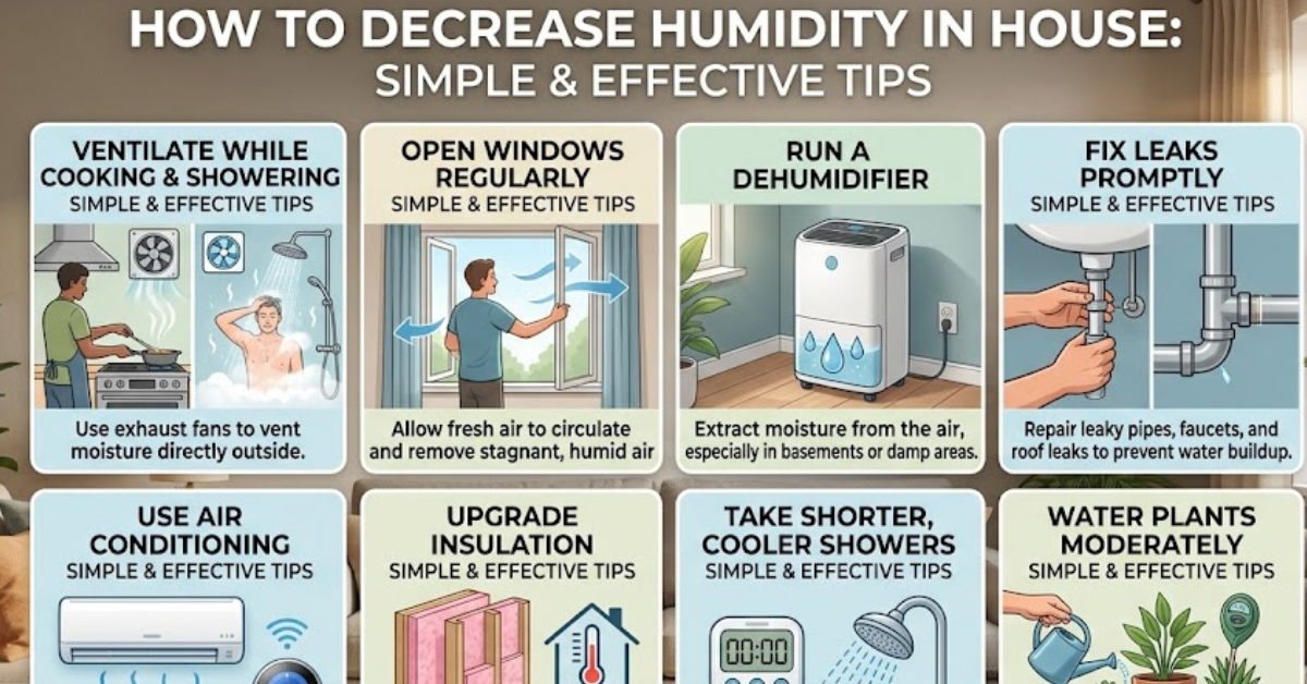 How to Decrease Humidity in House: Simple & Effective Tips
