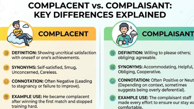 Complacent vs Complaisant: Key Differences Explained