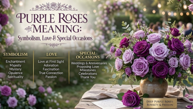 Purple Roses Meaning: Symbolism, Love & Special Occasions