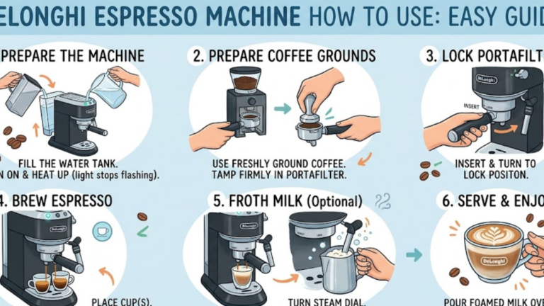 DeLonghi Espresso Machine How to Use: Easy Guide
