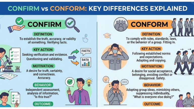 Confirm vs Conform: Key Differences Explained