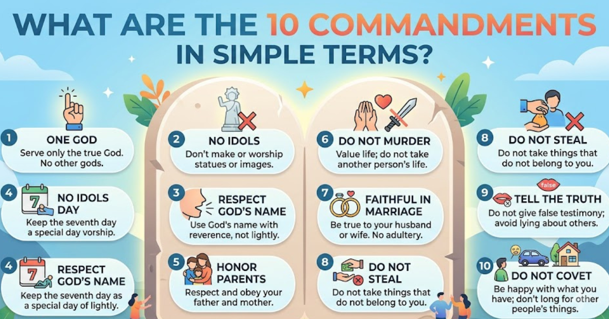 What Are the 10 Commandments in Simple Terms?