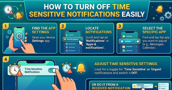How to Turn Off Time Sensitive Notifications Easily