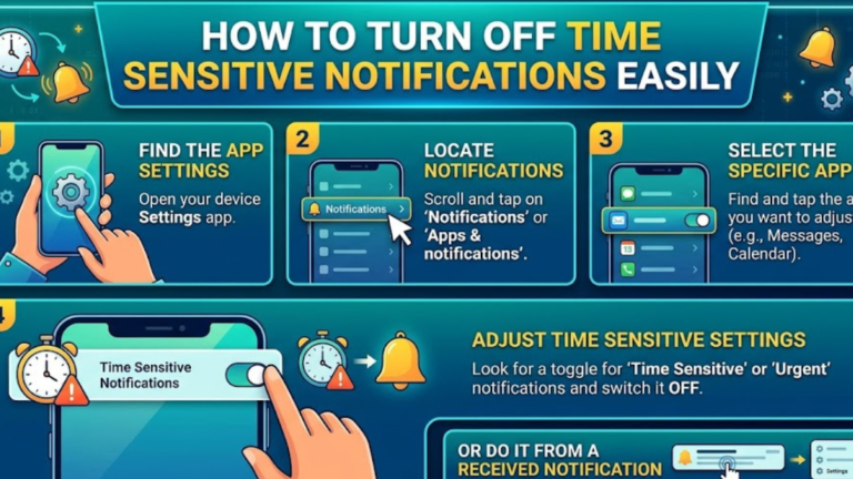 How to Turn Off Time Sensitive Notifications Easily