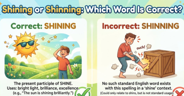 Shining or Shinning: Which Word Is Correct?