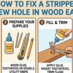 How to Fix a Stripped Screw Hole Wood Easily
