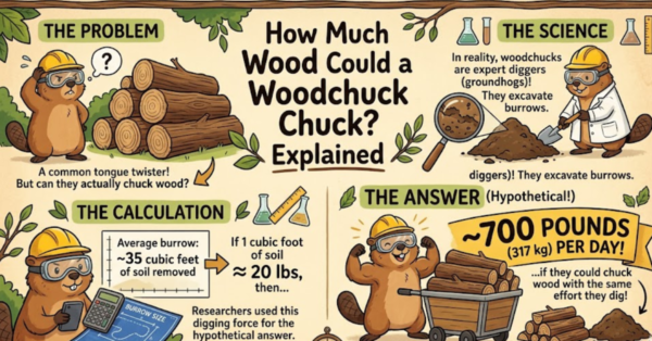 How Much Wood Could a Woodchuck Chuck? Explained