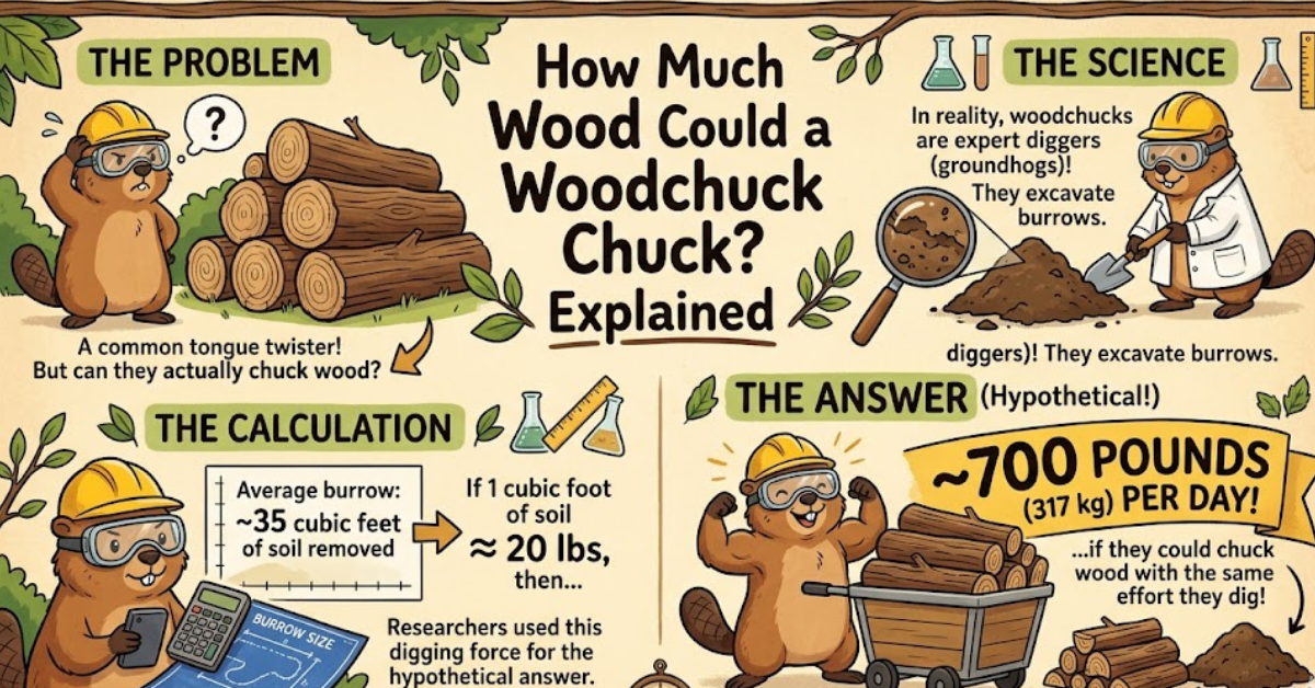 How Much Wood Could a Woodchuck Chuck? Explained