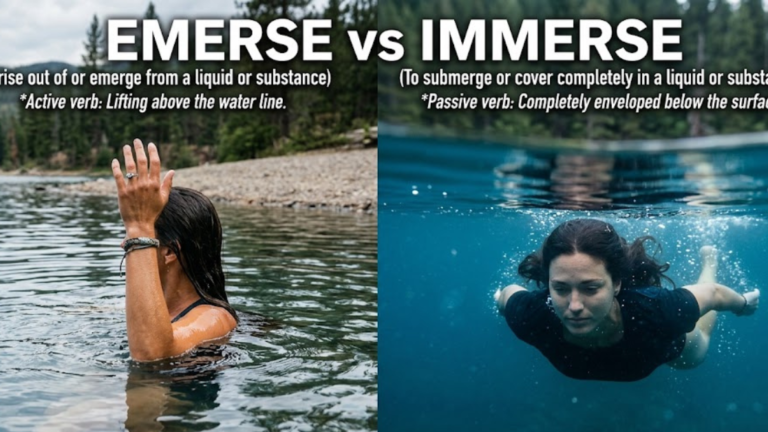 Emerse vs Immerse: Understanding the Difference and Correct Usage