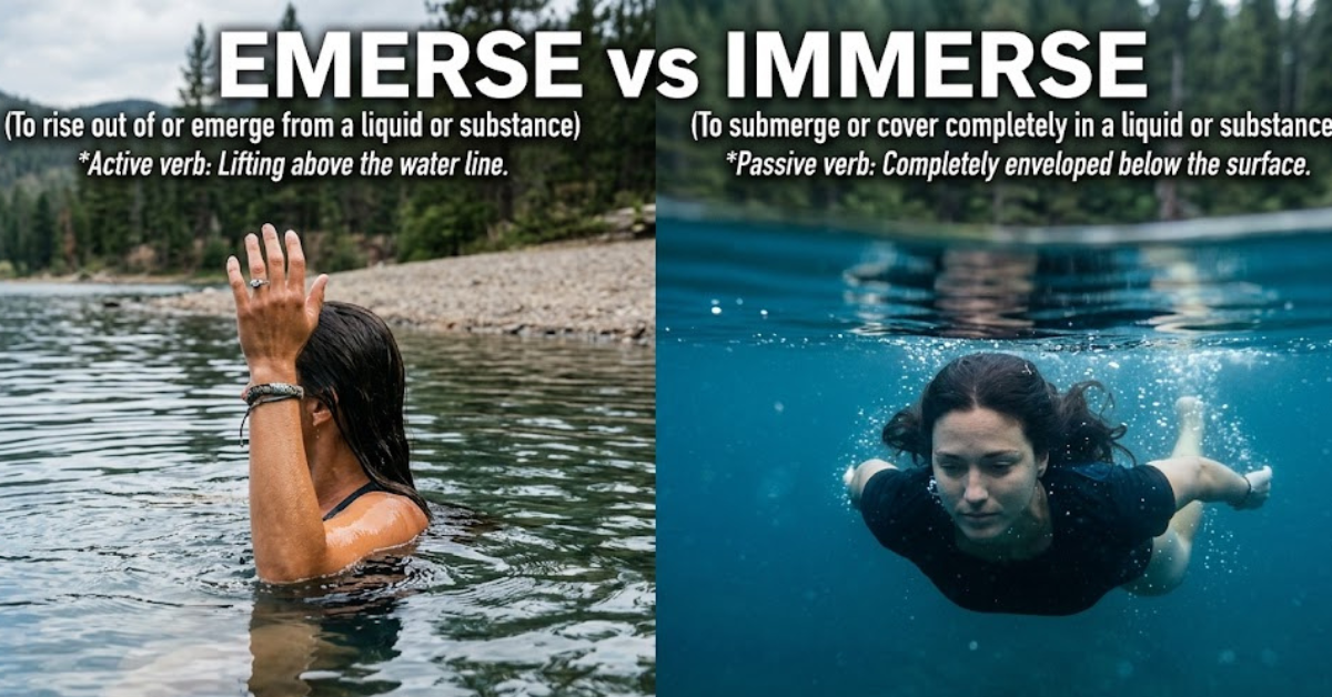 Emerse vs Immerse: Understanding the Difference and Correct Usage