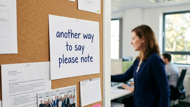 20 Another Ways to Say Please Note (With Examples)