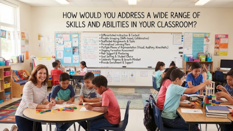 How Would You Address a Wide Range of Skills and Abilities in Your Classroom?