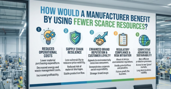 How Would a Manufacturer Benefit by Using Fewer Scarce Resources?