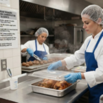 How Should Food Workers Protect Food From Contamination After It Is Cooked?