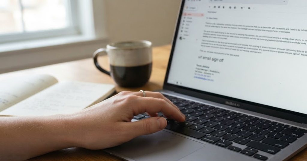 V/R Email Sign Off: Meaning, Usage, and Professional Email Etiquette