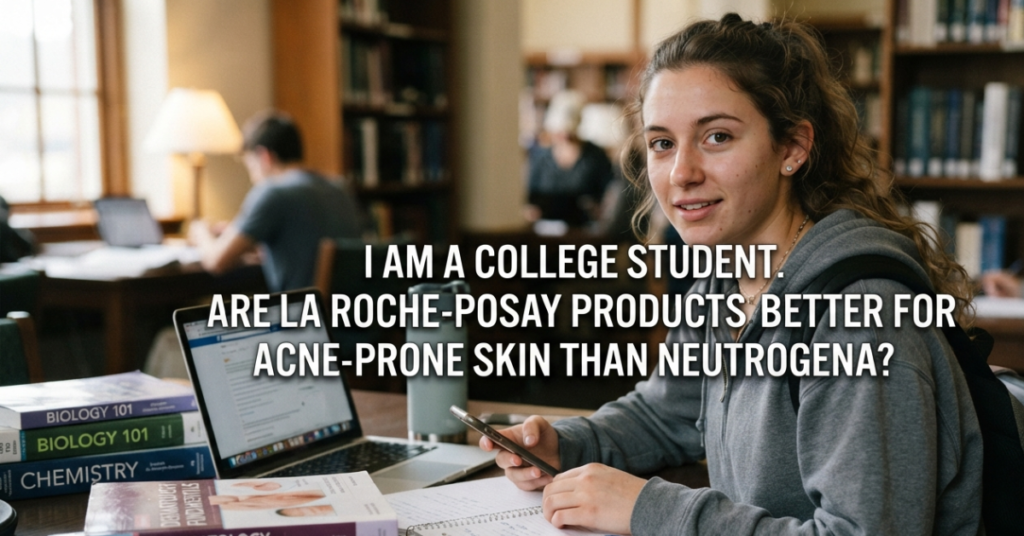 I Am a College Student. Are La Roche-Posay Products Better for Acne-Prone Skin Than Neutrogena?