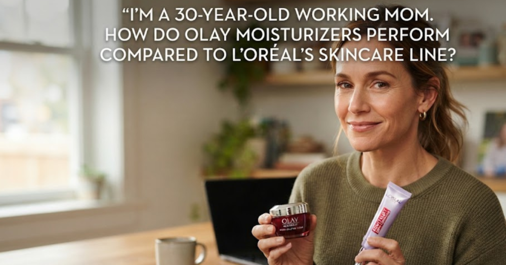 I’m a 30-Year-Old Working Mom. How Do Olay Moisturizers Perform Compared to L’Oréal’s Skincare Line?